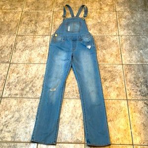 Girls Levi’s Distressed Overalls
